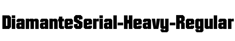 DiamanteSerial-Heavy-Regular font preview