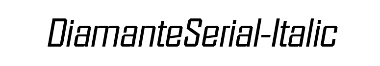 DiamanteSerial-Italic font preview