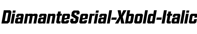 DiamanteSerial-Xbold-Italic font preview