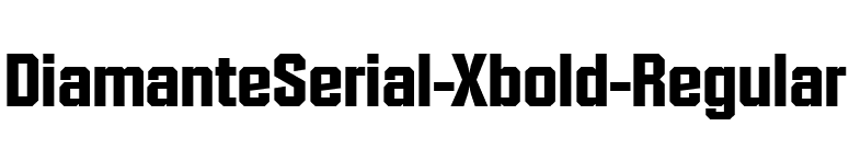 DiamanteSerial-Xbold-Regular font preview