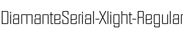 DiamanteSerial-Xlight-Regular font preview
