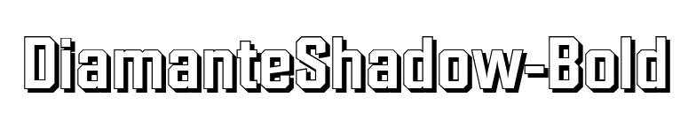 DiamanteShadow-Bold font preview