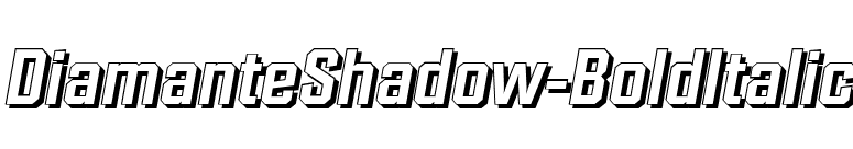 DiamanteShadow-BoldItalic font preview