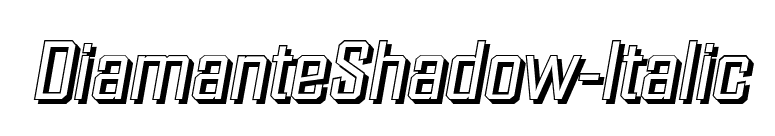 DiamanteShadow-Italic font preview