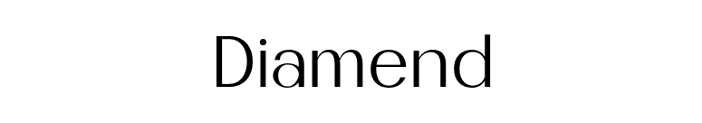 Diamend font preview