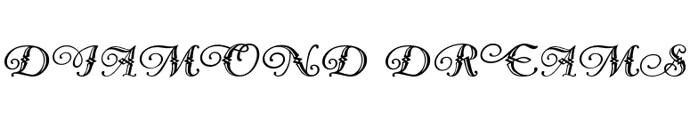 Diamond Dreams font preview