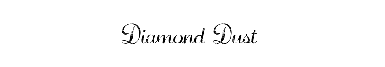 Diamond Dust  font preview