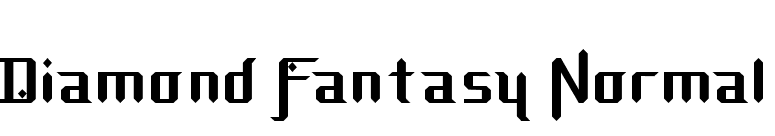Diamond Fantasy Normal font preview