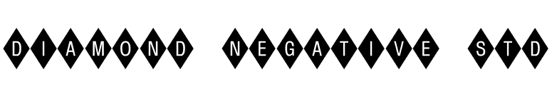 Diamond Negative Std font preview