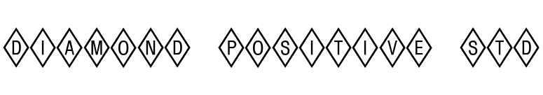Diamond Positive Std font preview