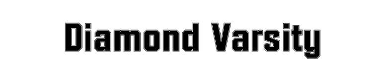 Diamond Varsity font preview