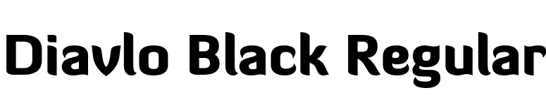 Diavlo Black Regular font preview