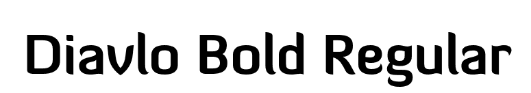 Diavlo Bold Regular font preview