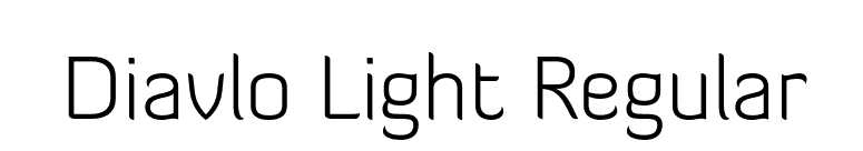 Diavlo Light Regular font preview