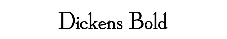 Dickens Bold font preview