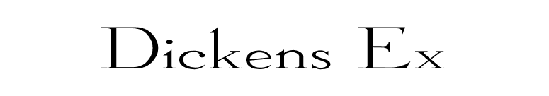 Dickens Ex font preview