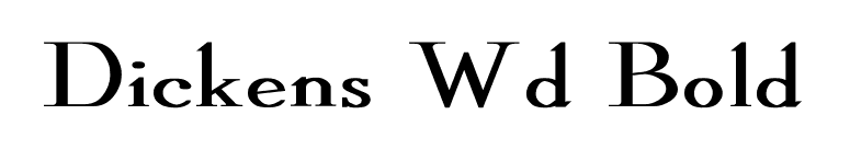 Dickens Wd Bold font preview