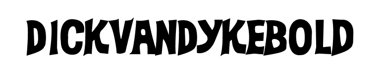 DickVanDykeBold font preview