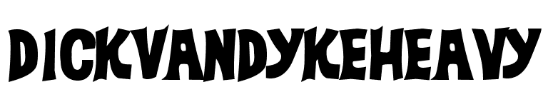 DickVanDykeHeavy font preview