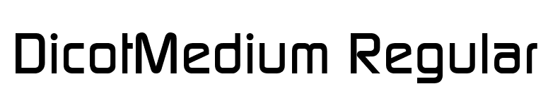 DicotMedium Regular font preview