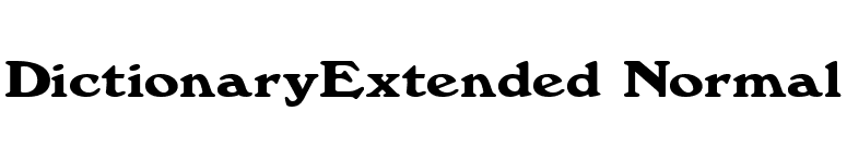DictionaryExtended Normal font preview