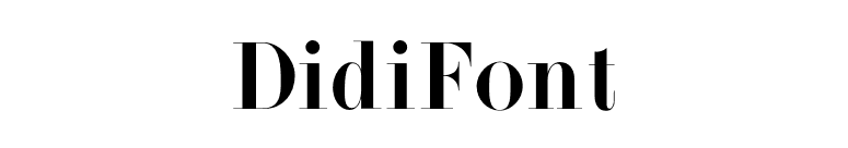 DidiFont font preview