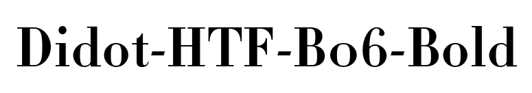 Didot-HTF-B06-Bold font preview