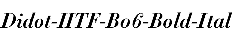 Didot-HTF-B06-Bold-Ital font preview
