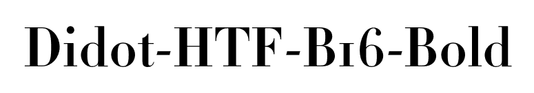 Didot-HTF-B16-Bold font preview