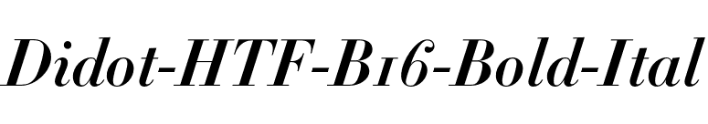Didot-HTF-B16-Bold-Ital font preview