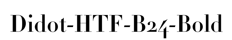 Didot-HTF-B24-Bold font preview