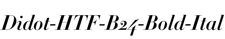 Didot-HTF-B24-Bold-Ital font preview