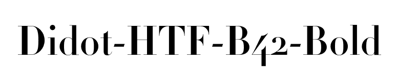 Didot-HTF-B42-Bold font preview