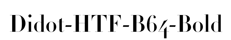 Didot-HTF-B64-Bold font preview