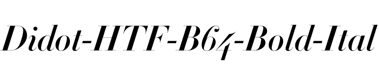 Didot-HTF-B64-Bold-Ital font preview