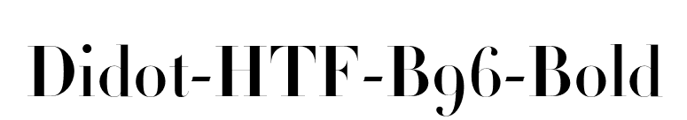 Didot-HTF-B96-Bold font preview