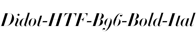 Didot-HTF-B96-Bold-Ital font preview
