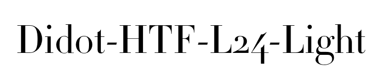 Didot-HTF-L24-Light font preview