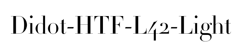 Didot-HTF-L42-Light font preview