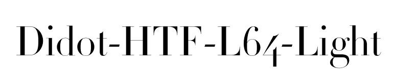 Didot-HTF-L64-Light font preview