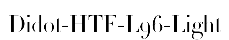 Didot-HTF-L96-Light font preview