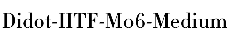Didot-HTF-M06-Medium font preview