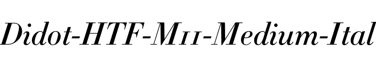 Didot-HTF-M11-Medium-Ital font preview