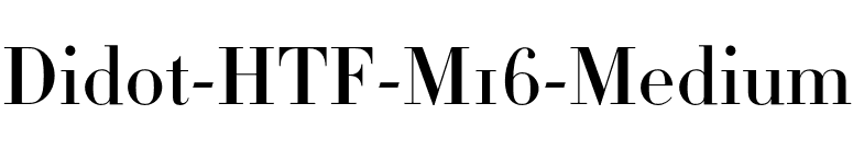 Didot-HTF-M16-Medium font preview