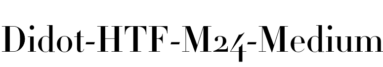 Didot-HTF-M24-Medium font preview