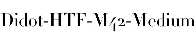 Didot-HTF-M42-Medium font preview