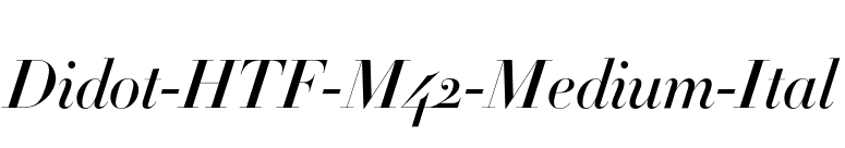 Didot-HTF-M42-Medium-Ital font preview