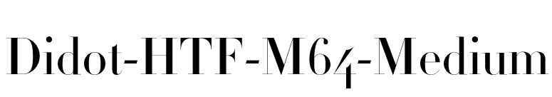 Didot-HTF-M64-Medium font preview