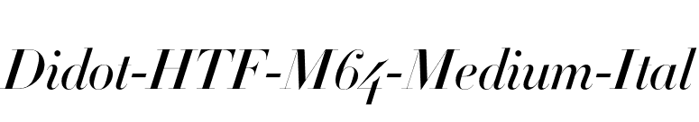 Didot-HTF-M64-Medium-Ital font preview