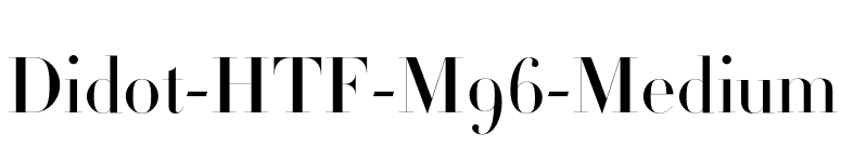 Didot-HTF-M96-Medium font preview